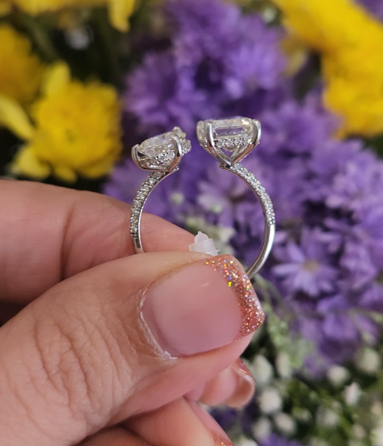 14kt Gold Emerald 3.05ct Solitaire Ring