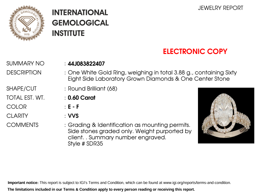 14kt Gold Oval 2.42ct Solitaire Ring