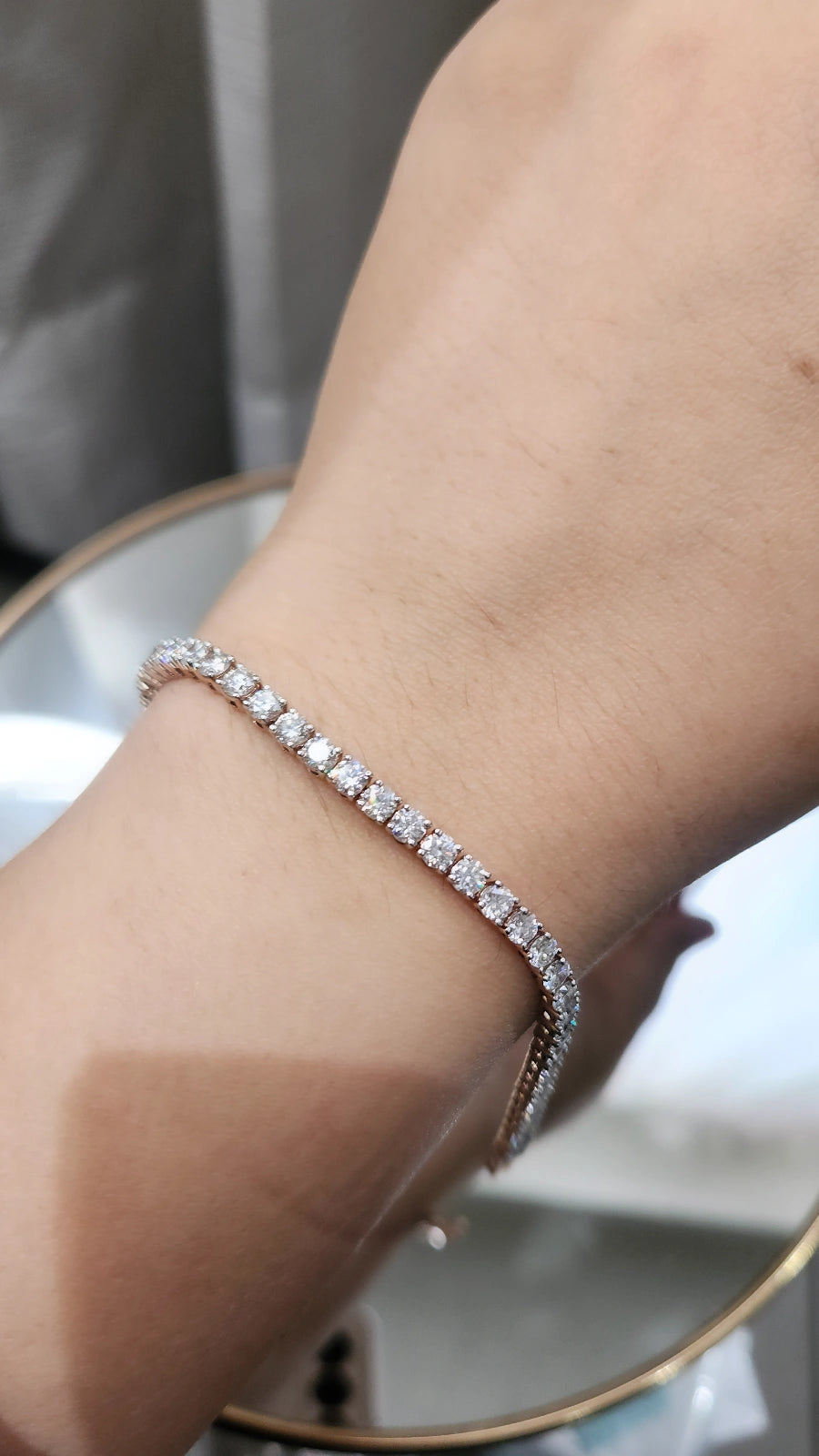 9kt Gold 6.60ct Round Bracelet