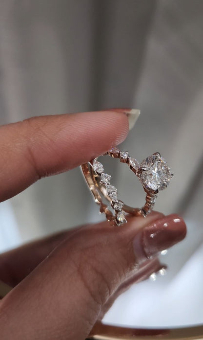 14kt Gold cvd 2.10ct Round Band/Ring