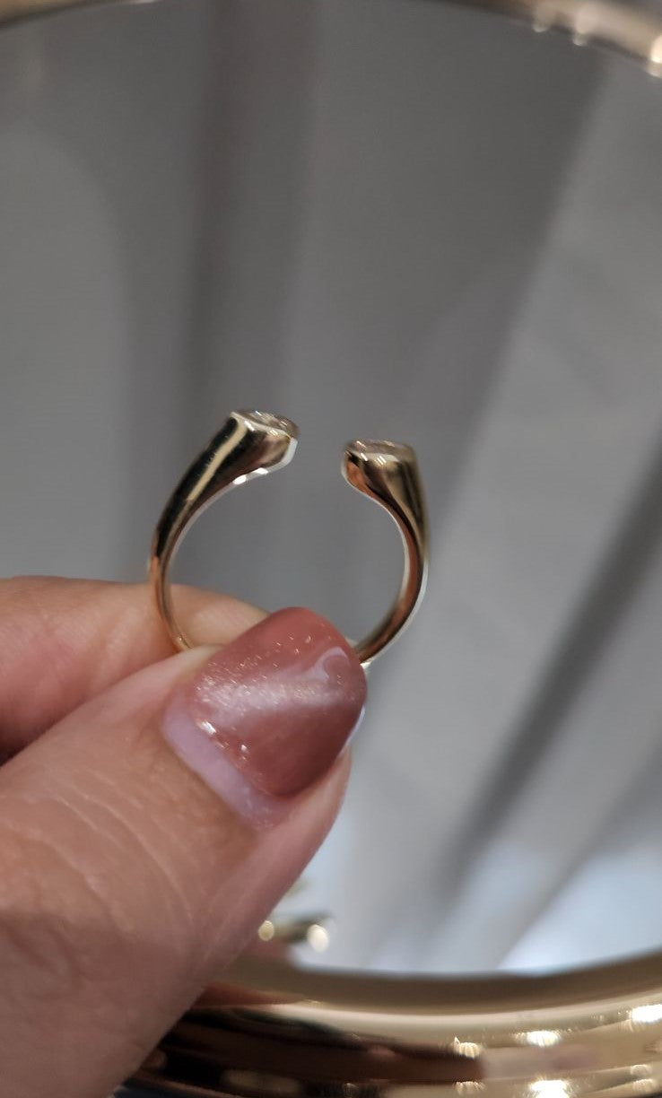 14kt Gold cvd .27 Pear Ring